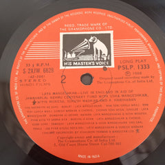 Lata Mangeshkar With Usha Mangeshkar, Nitin Mukesh, Suresh Wadkar, Hariharan - Lata Live In England (Vinyl) (2)