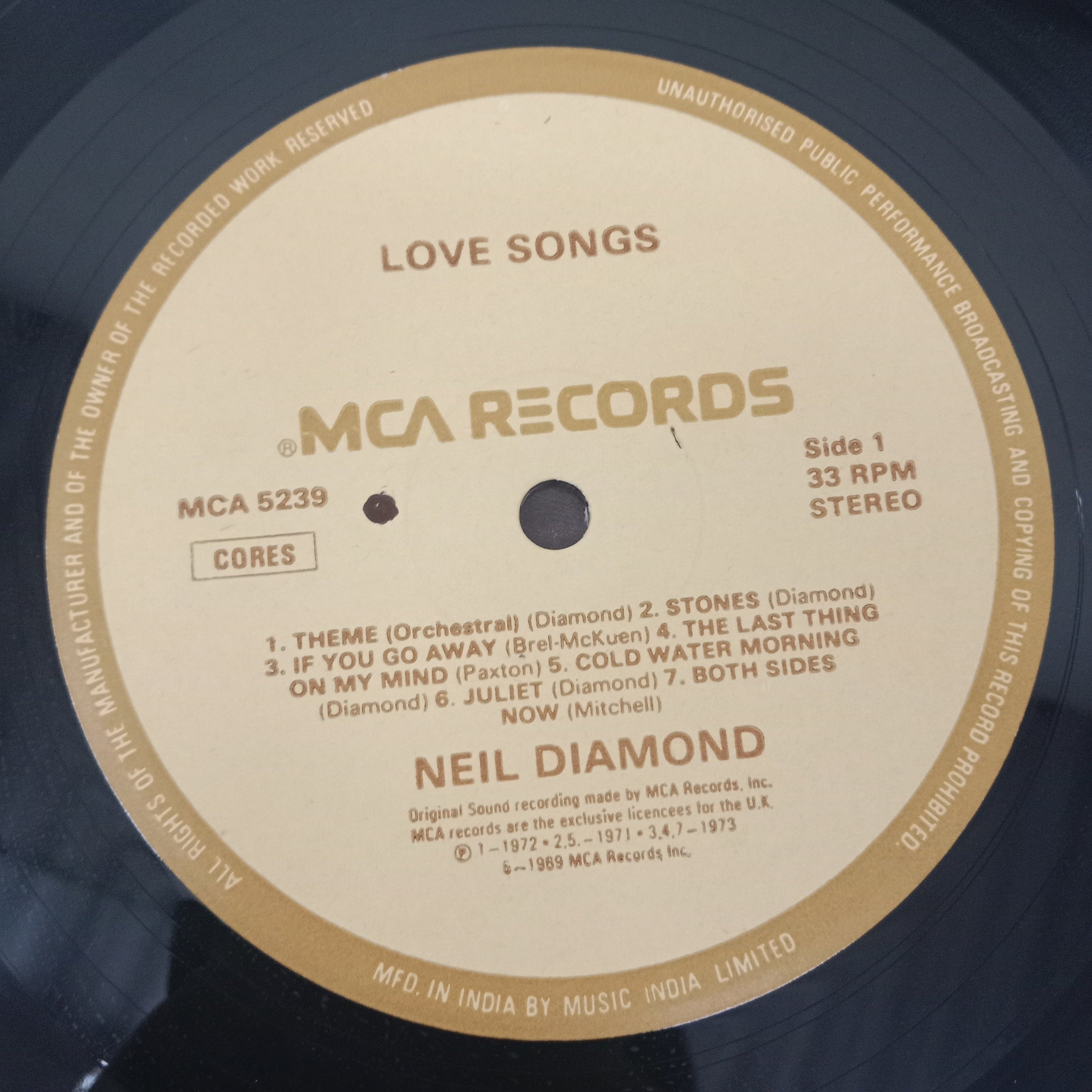 Neil Diamond - Love Songs (Vinyl)