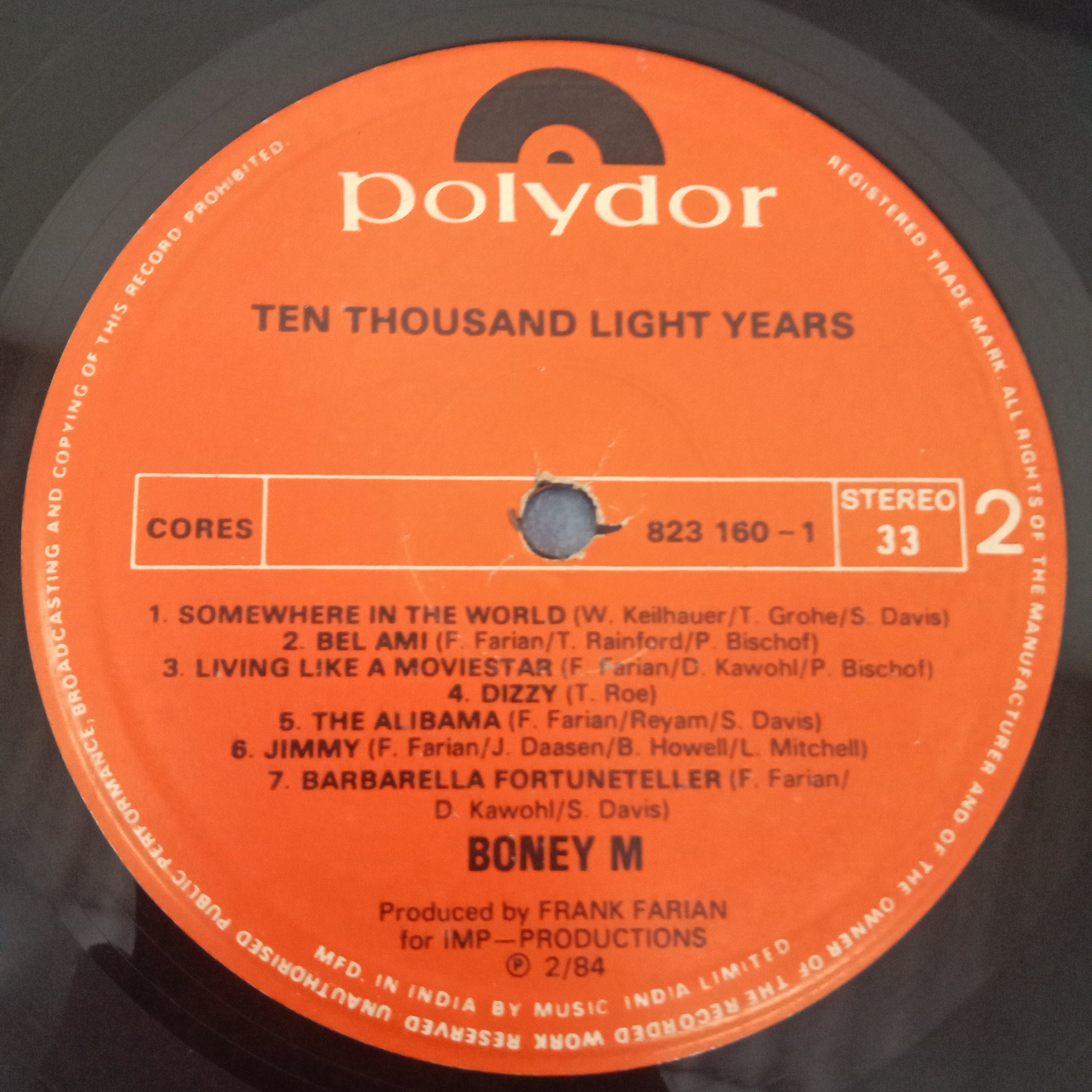 Boney M. - Ten Thousand Lightyears (Vinyl)