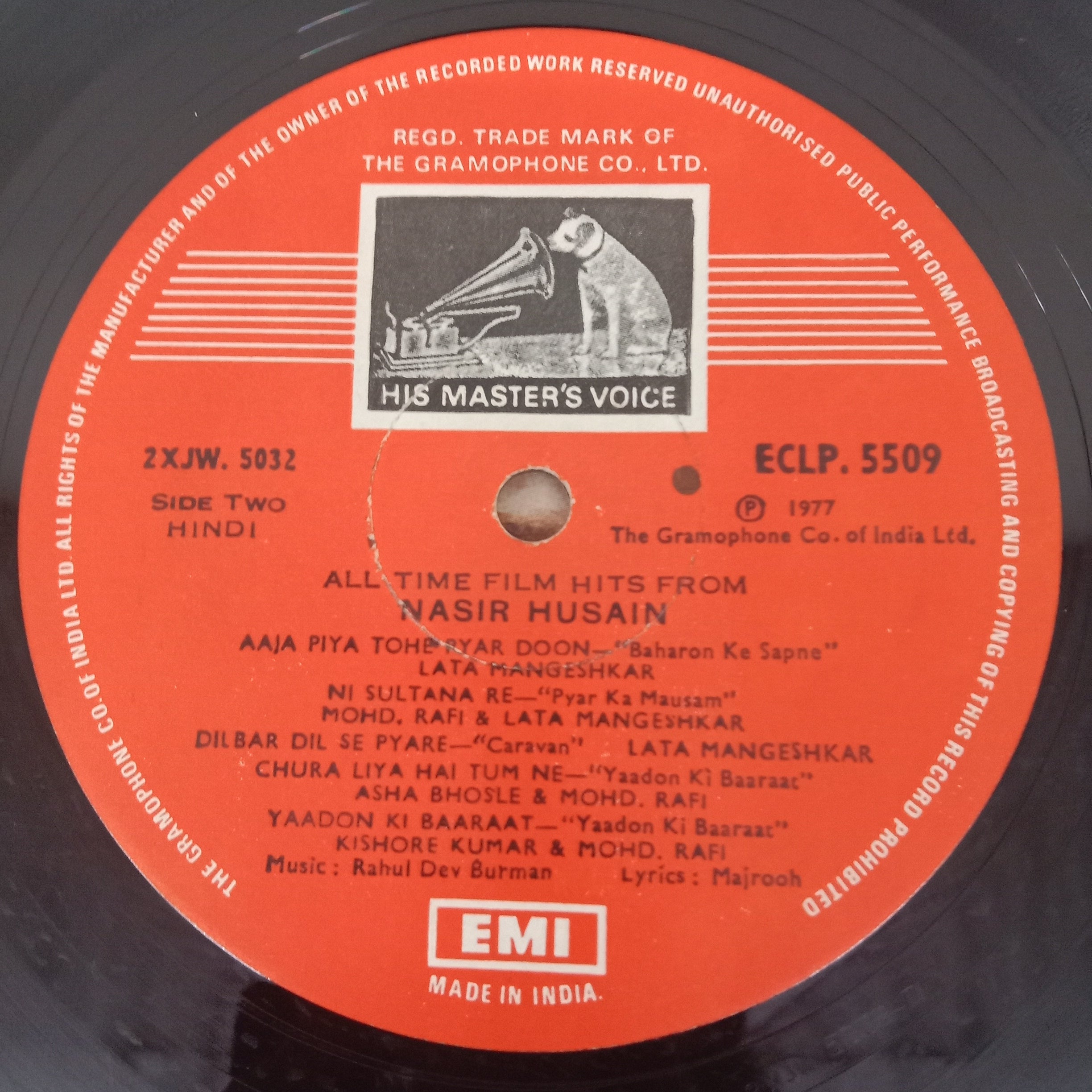 Nasir Husain - All Time Film Hits From Nasir Husain (Vinyl)