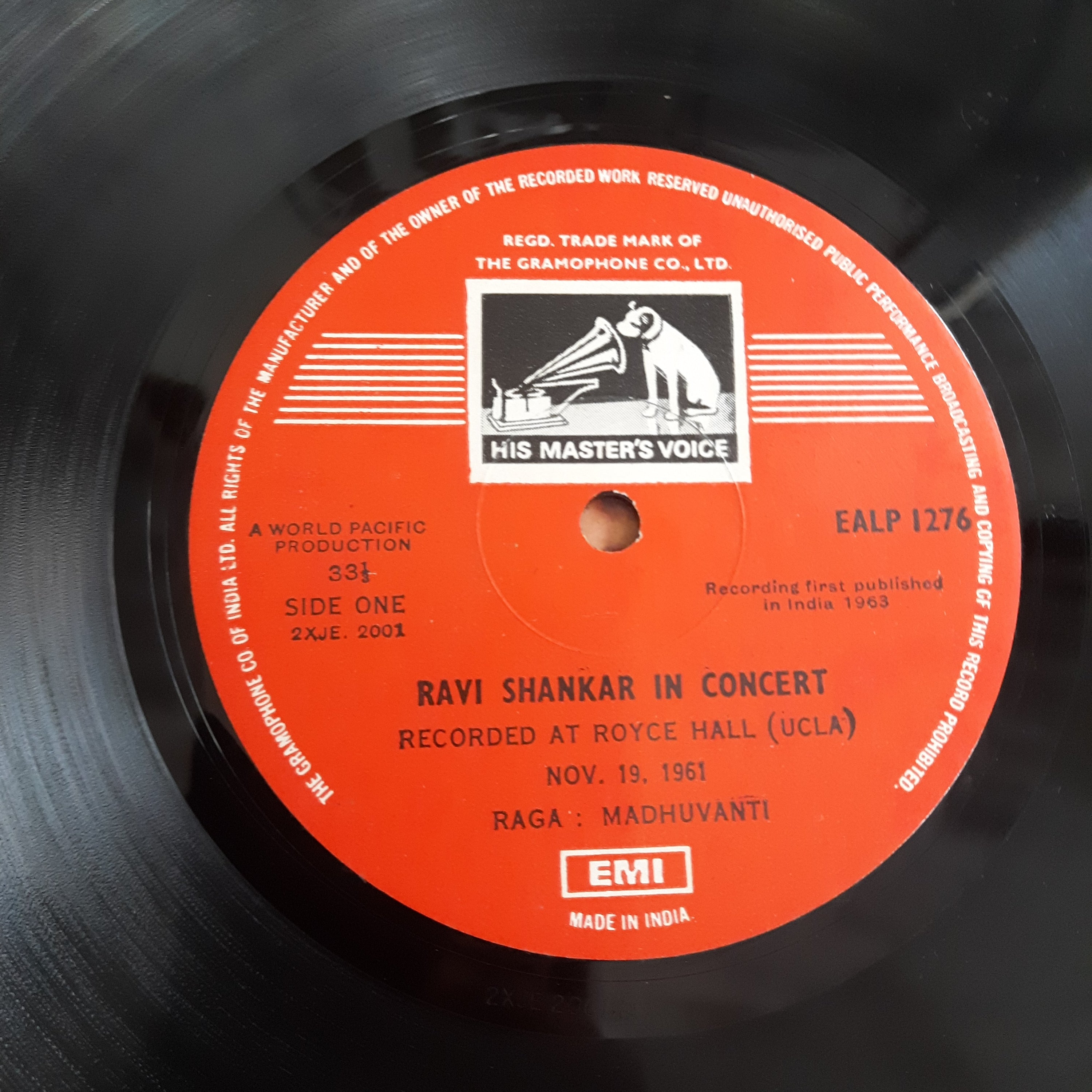 Ravi Shankar - India's Most Distinguished Musician In Concert (Vinyl)