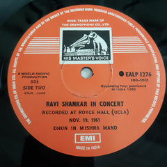 Ravi Shankar - India's Most Distinguished Musician In Concert (Vinyl)