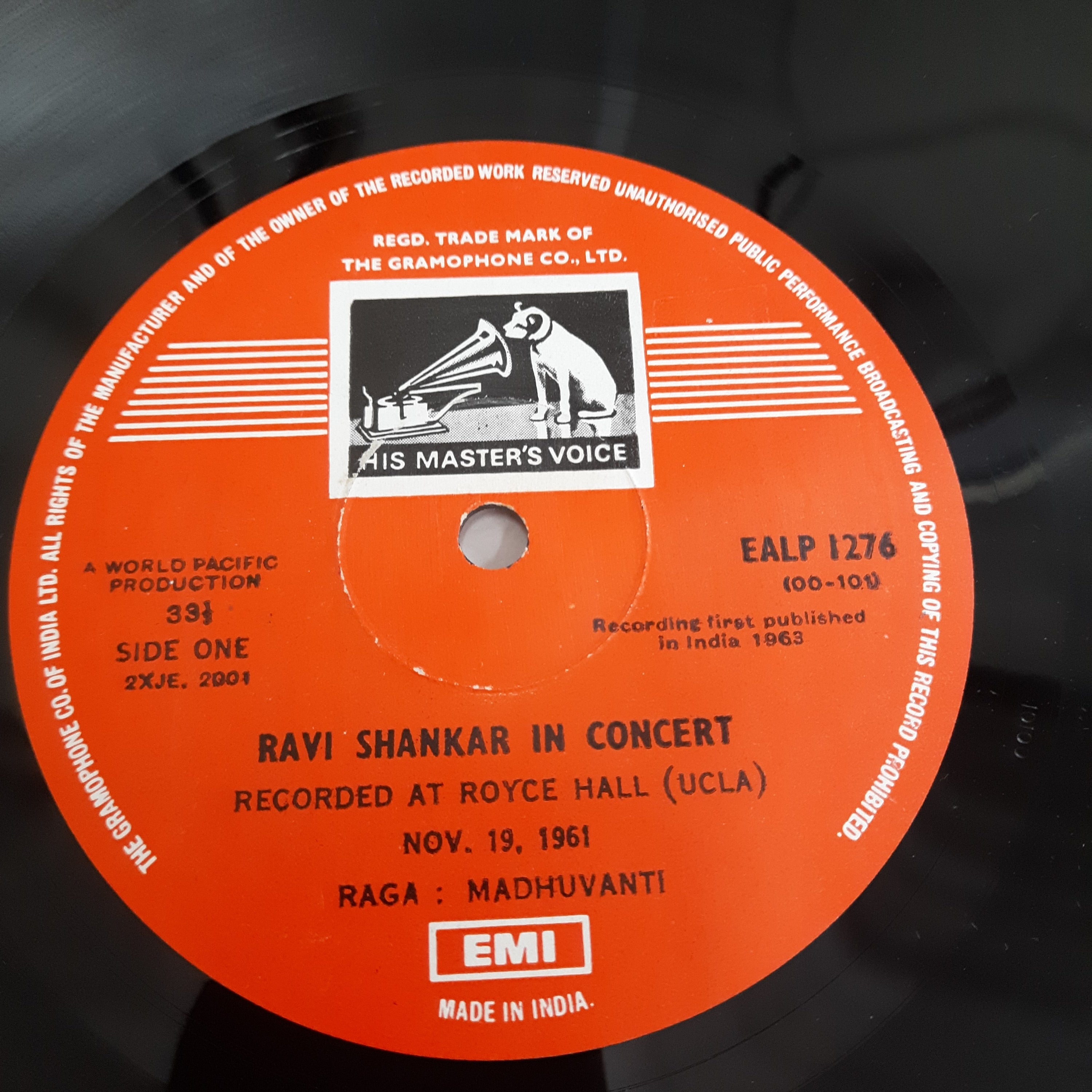 Ravi Shankar - India's Most Distinguished Musician In Concert (Vinyl)