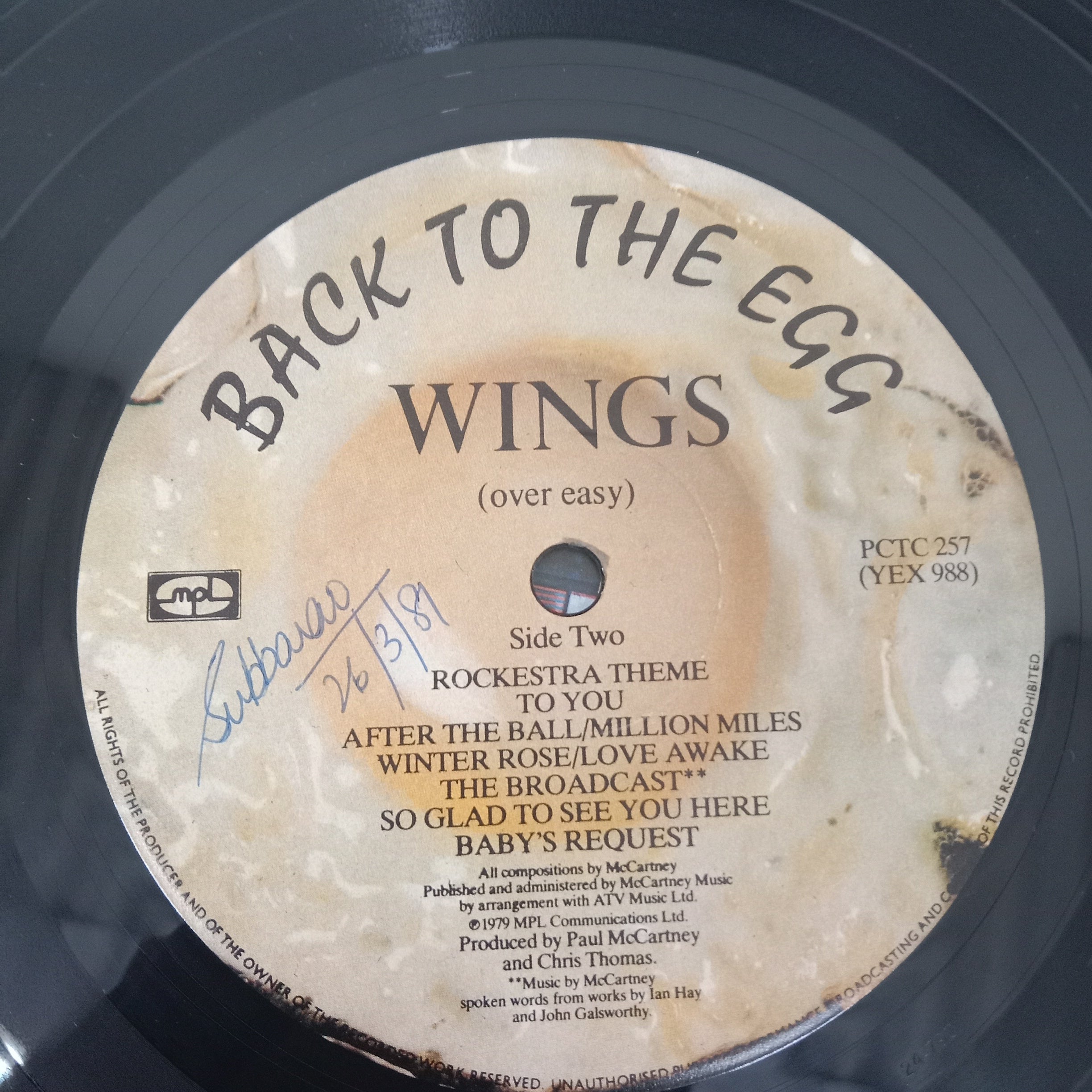 Wings (2) - Back To The Egg (Vinyl)