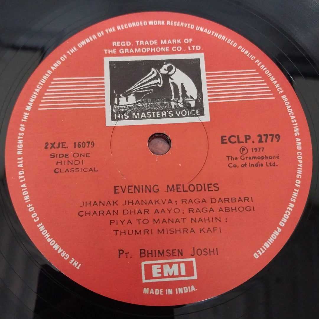 Bhimsen Joshi - Evening & Morning Melodies (Vinyl)