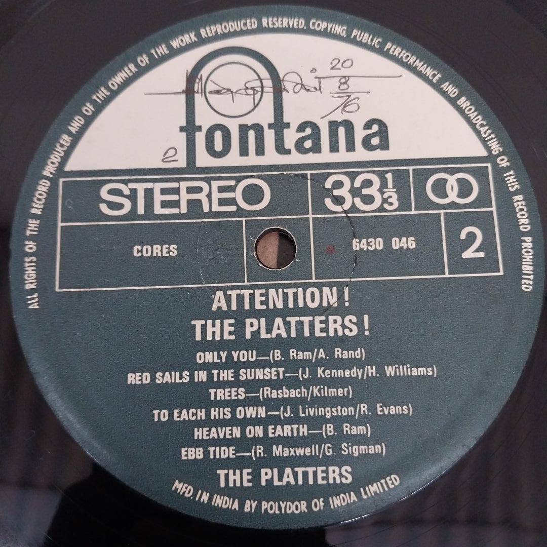 Platters, The - Attention! (Vinyl)