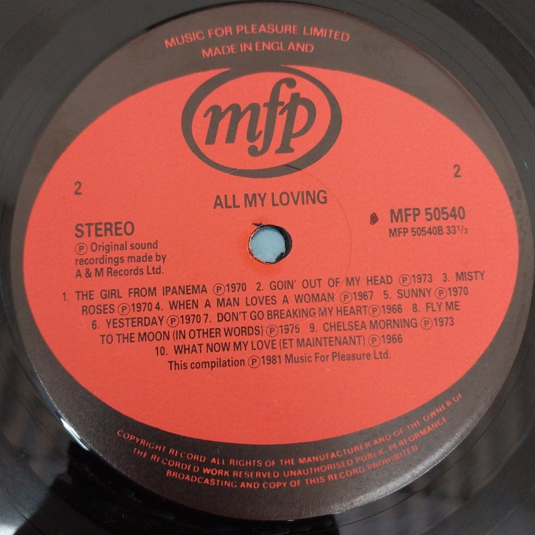 Various - All My Loving (20 Easy Listening Songs Of Love) (Vinyl)