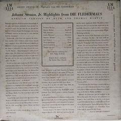 Fritz Reiner, RCA Victor Orchestra - Die Fledermaus (Vinyl)