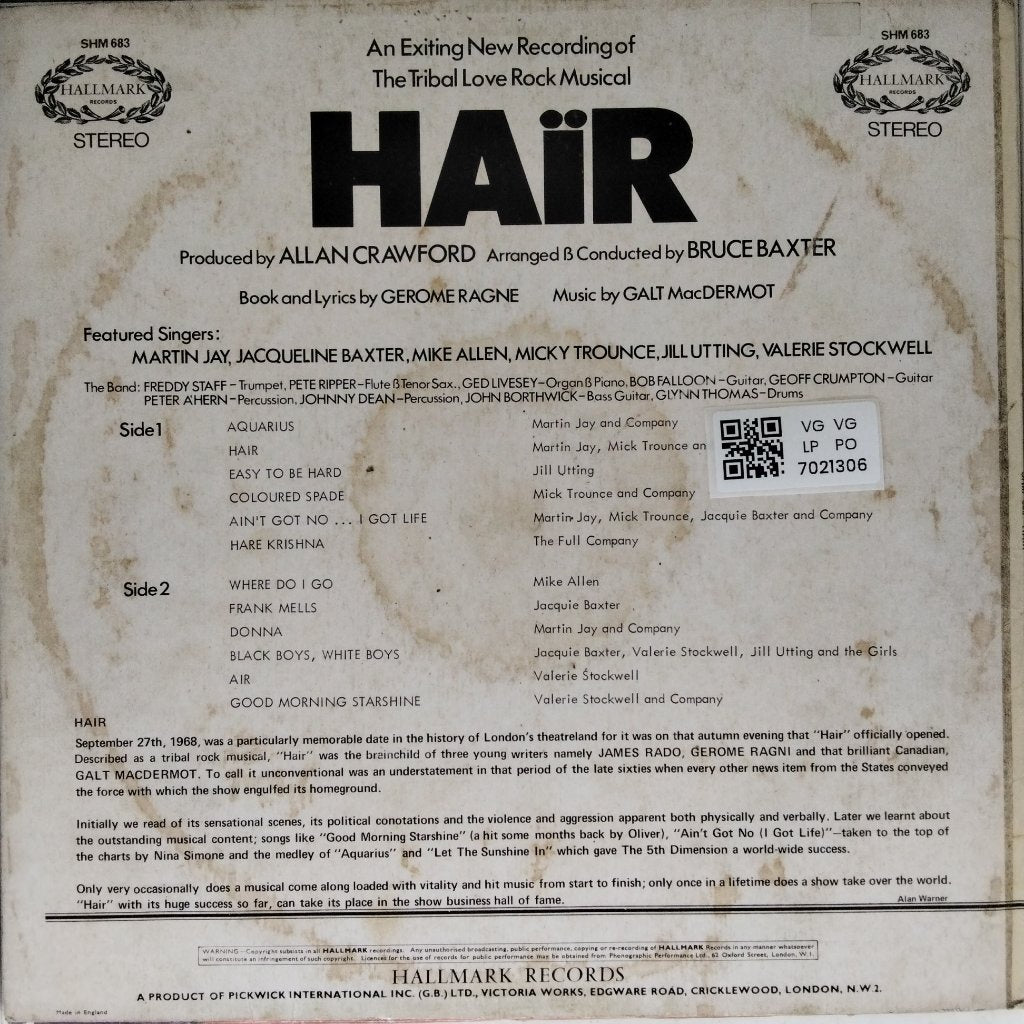 Galt MacDermot - Hair (Vinyl)