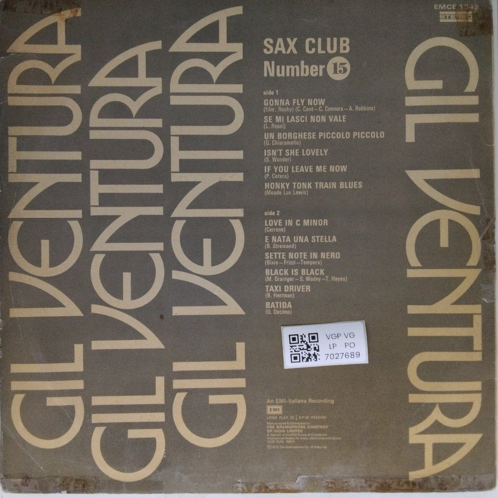 Gil Ventura - Sax Club Number 15 (Vinyl)