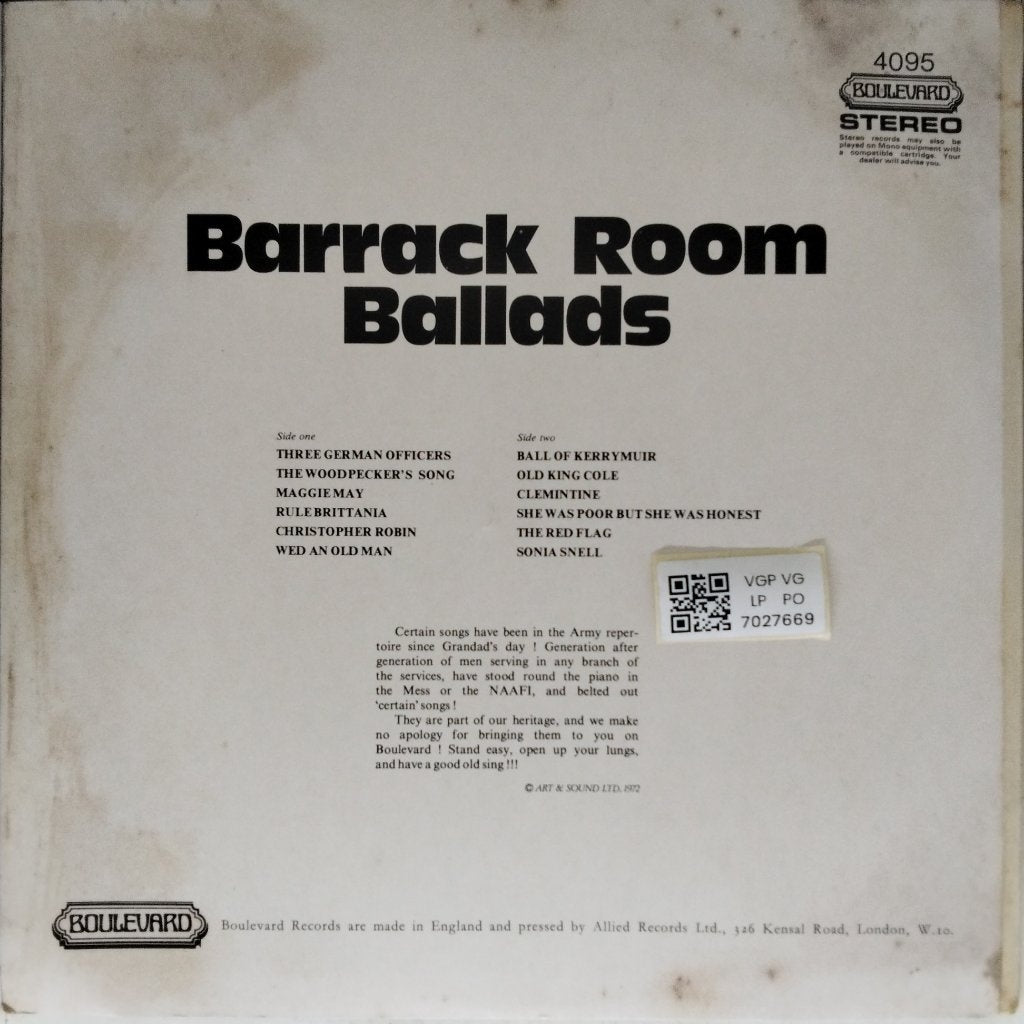Various - Barrack Room Ballads (Vinyl)