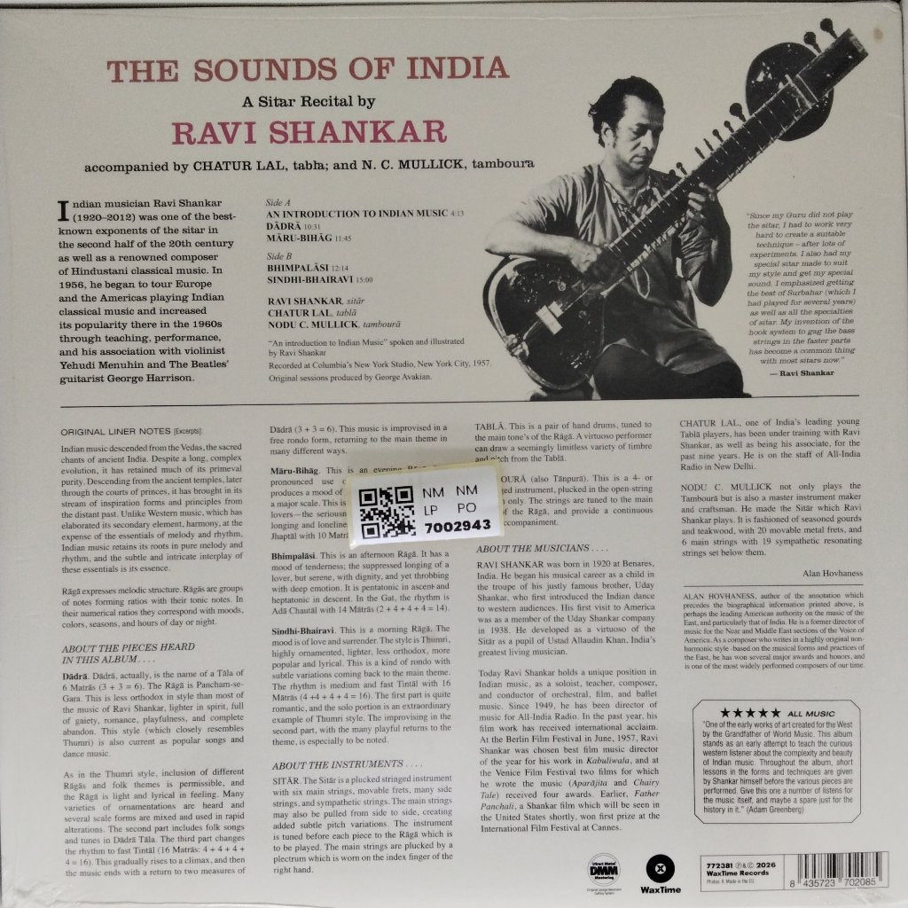 Ravi Shankar - The Sounds of India (Vinyl)