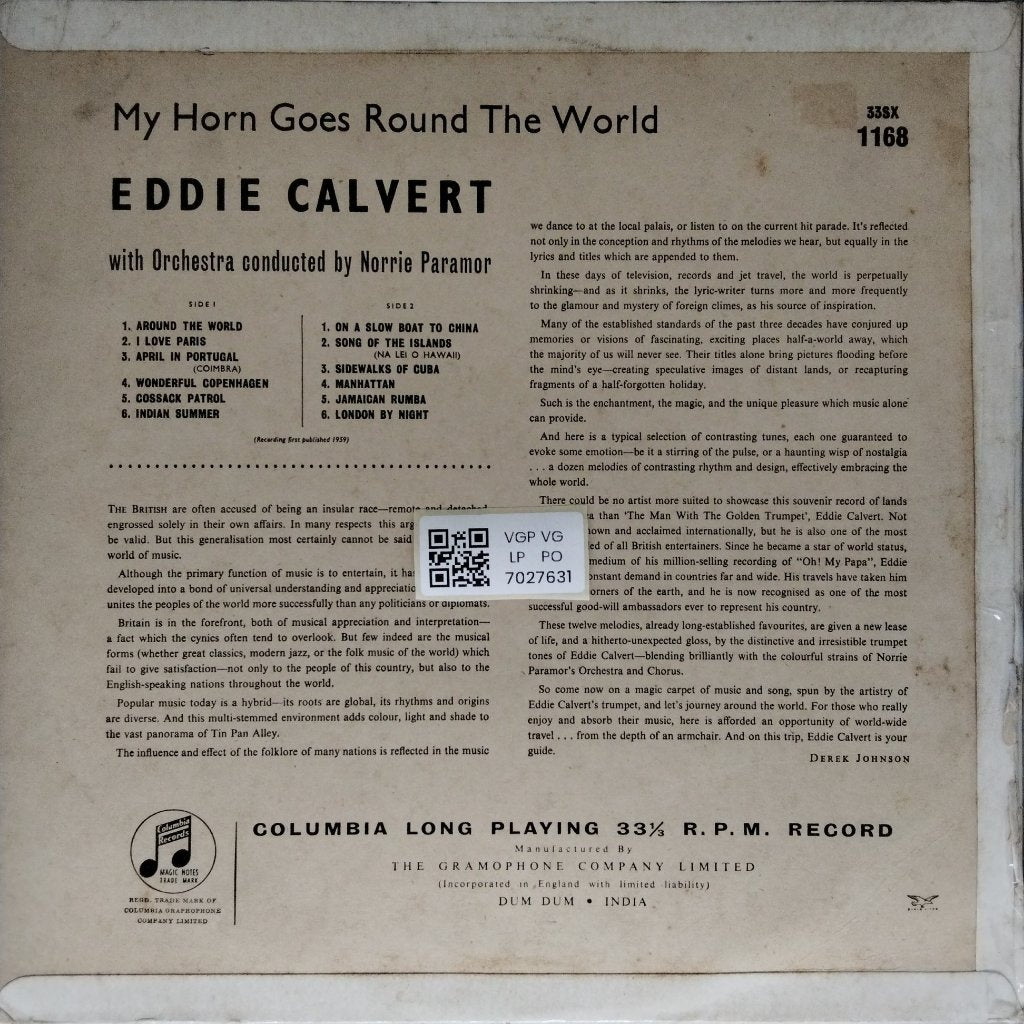 Eddie Calvert - My Horn Goes Round The World (Vinyl)
