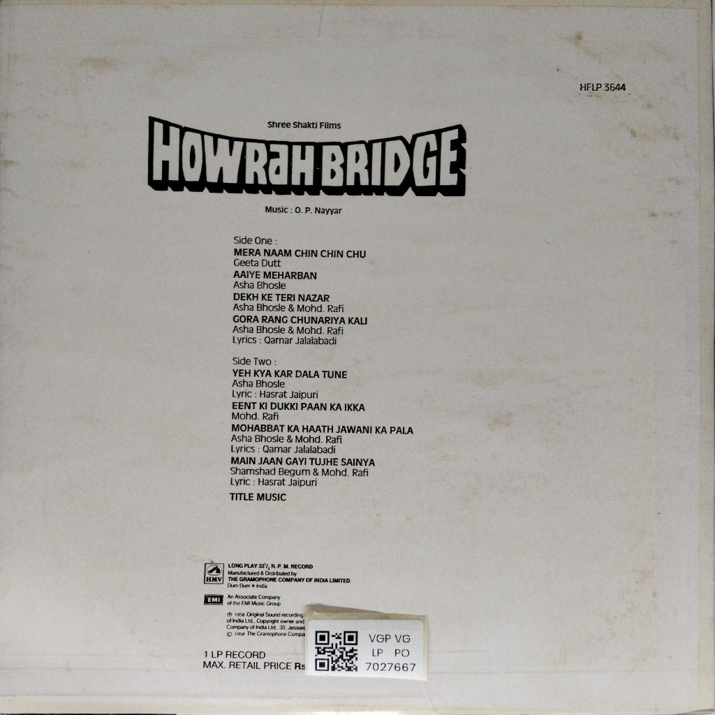 O.P. Nayyar - Howrah Bridge (Vinyl)