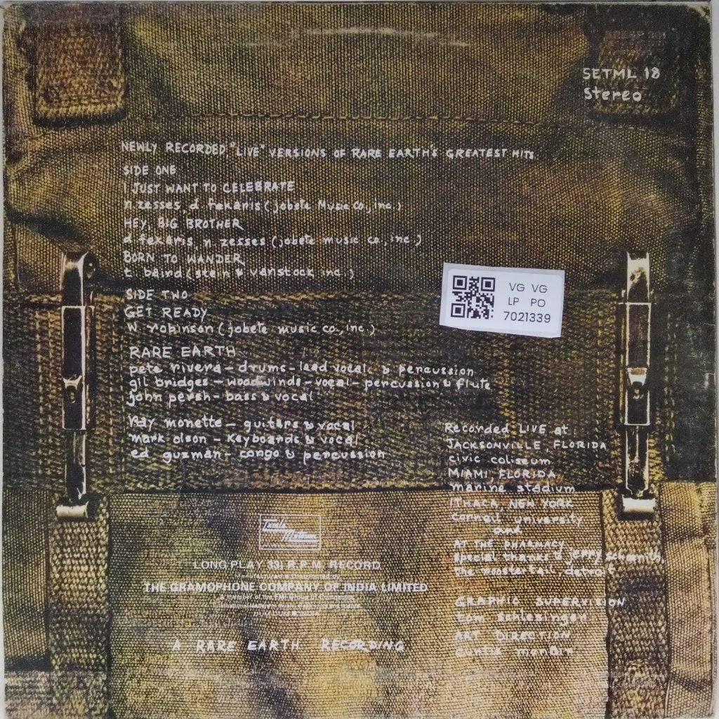 Rare Earth - Rare Earth In Concert (Vinyl)