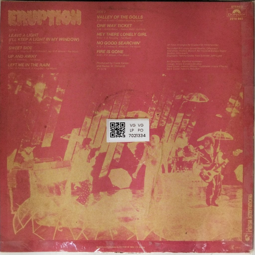 Eruption - Leave a Light (Vinyl)