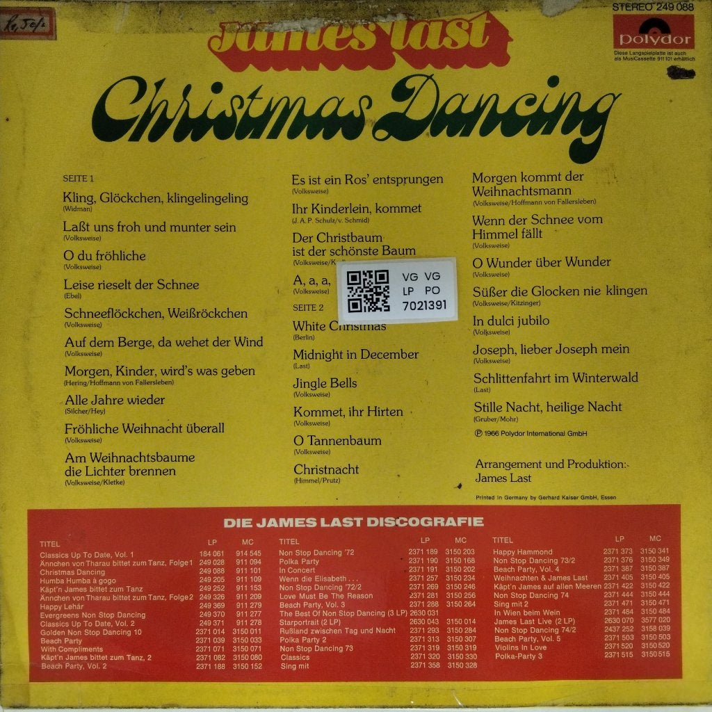 James Last - Christmas Dancing (Vinyl)