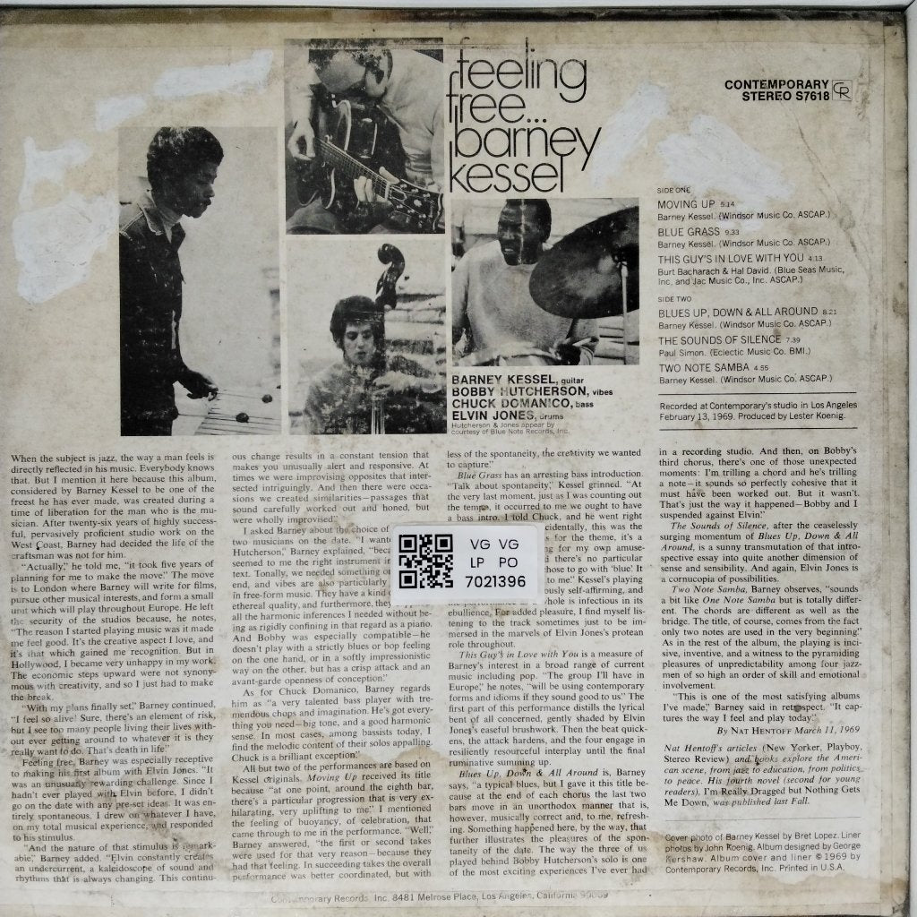 Barney Kessel - Feeling Free (Vinyl)