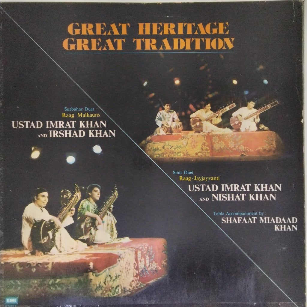 Ustad Imrat Khan, Irshad Khan, Nishat Khan - Great Heritage Great Tradition (Vinyl)