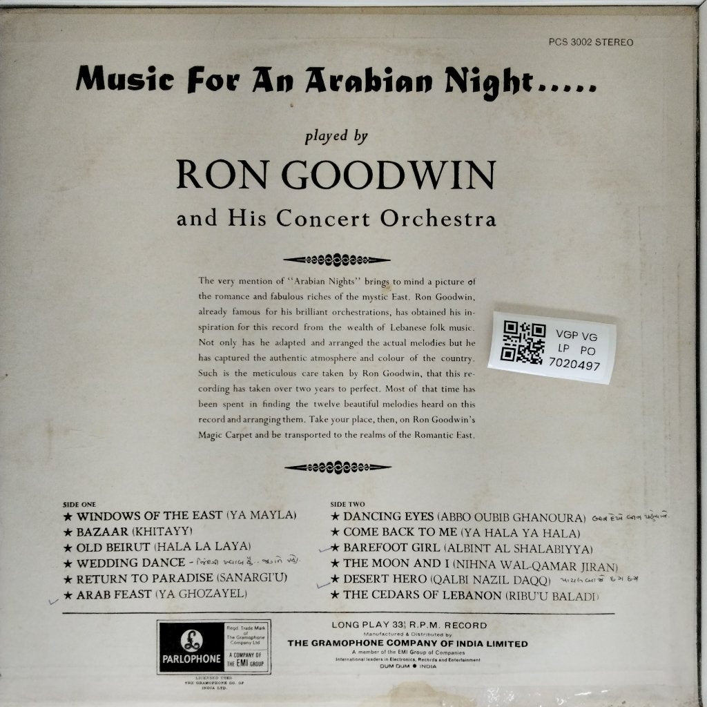 Ron Goodwin - Music for an Arabian Night (Vinyl)