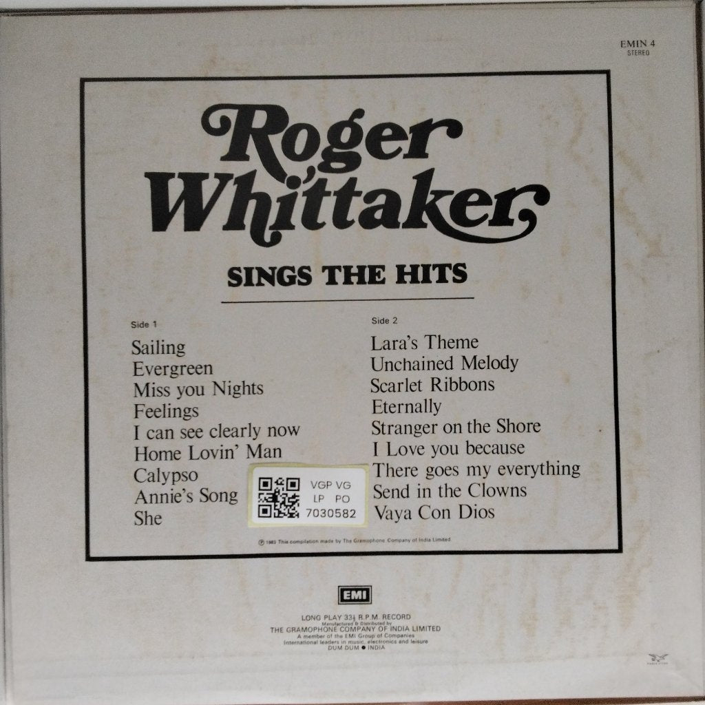 Roger Whittaker - Sings The Hits (Vinyl)