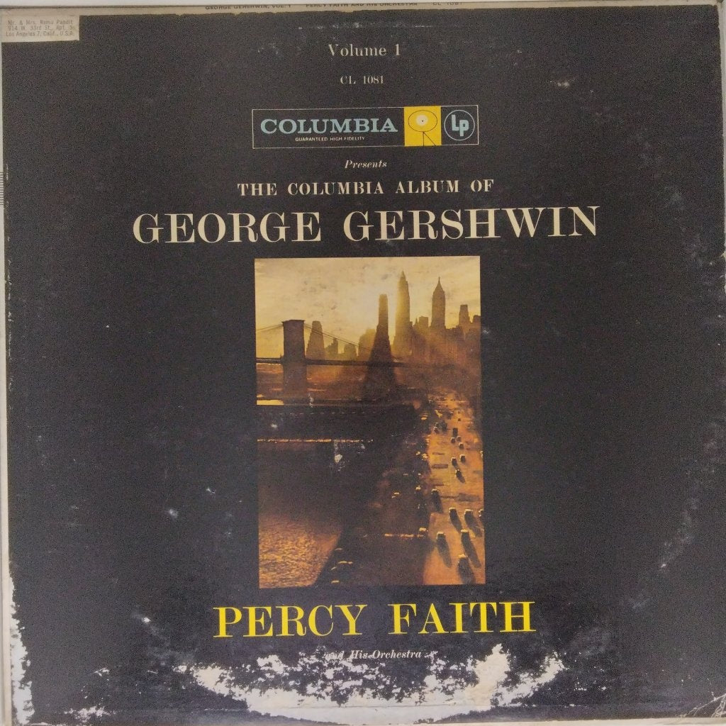 Percy Faith - The Columbia Album of George Gershwin, Vol. I (Vinyl)