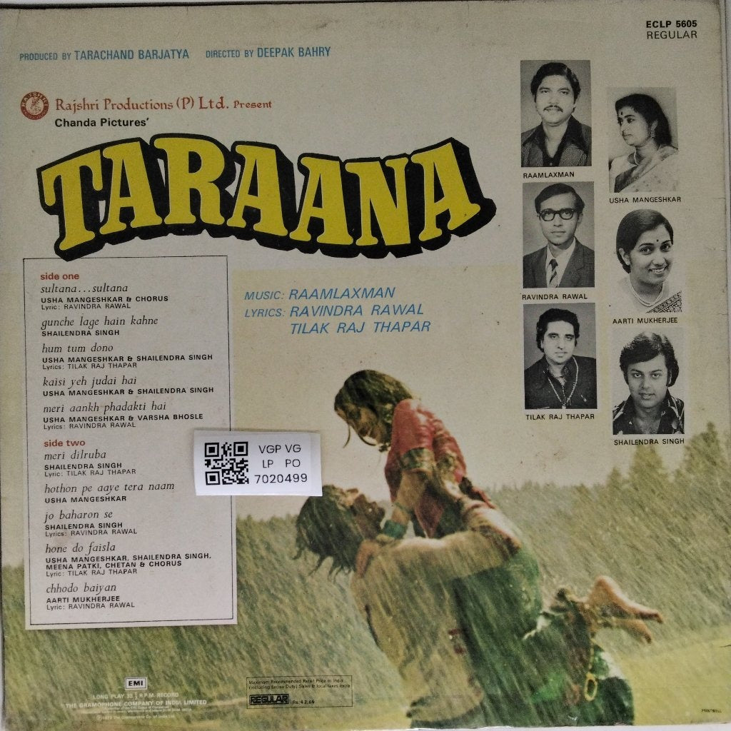 Raamlaxman - Taraana (Vinyl)