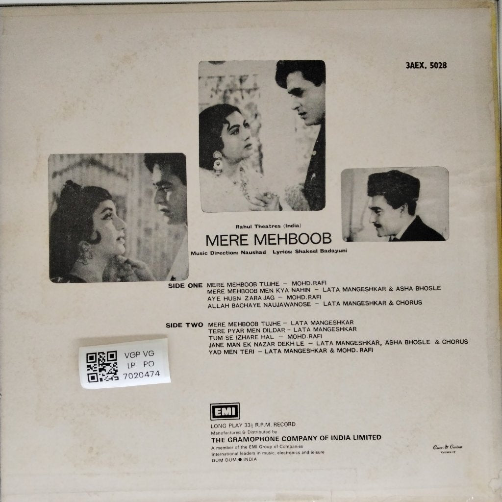 Naushad - Mere Mehboob (Vinyl)