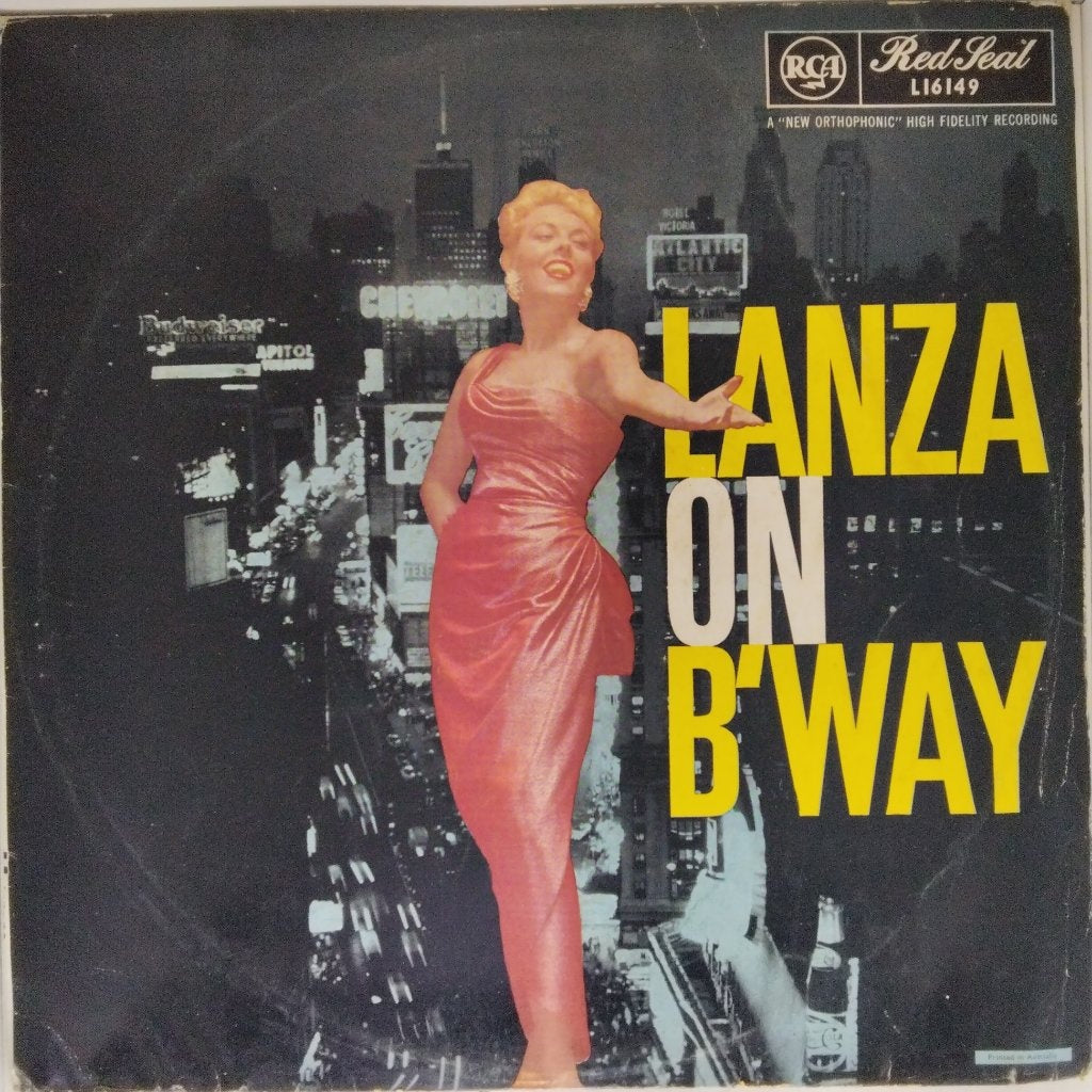 Mario Lanza - Lanza on B'way (Vinyl)