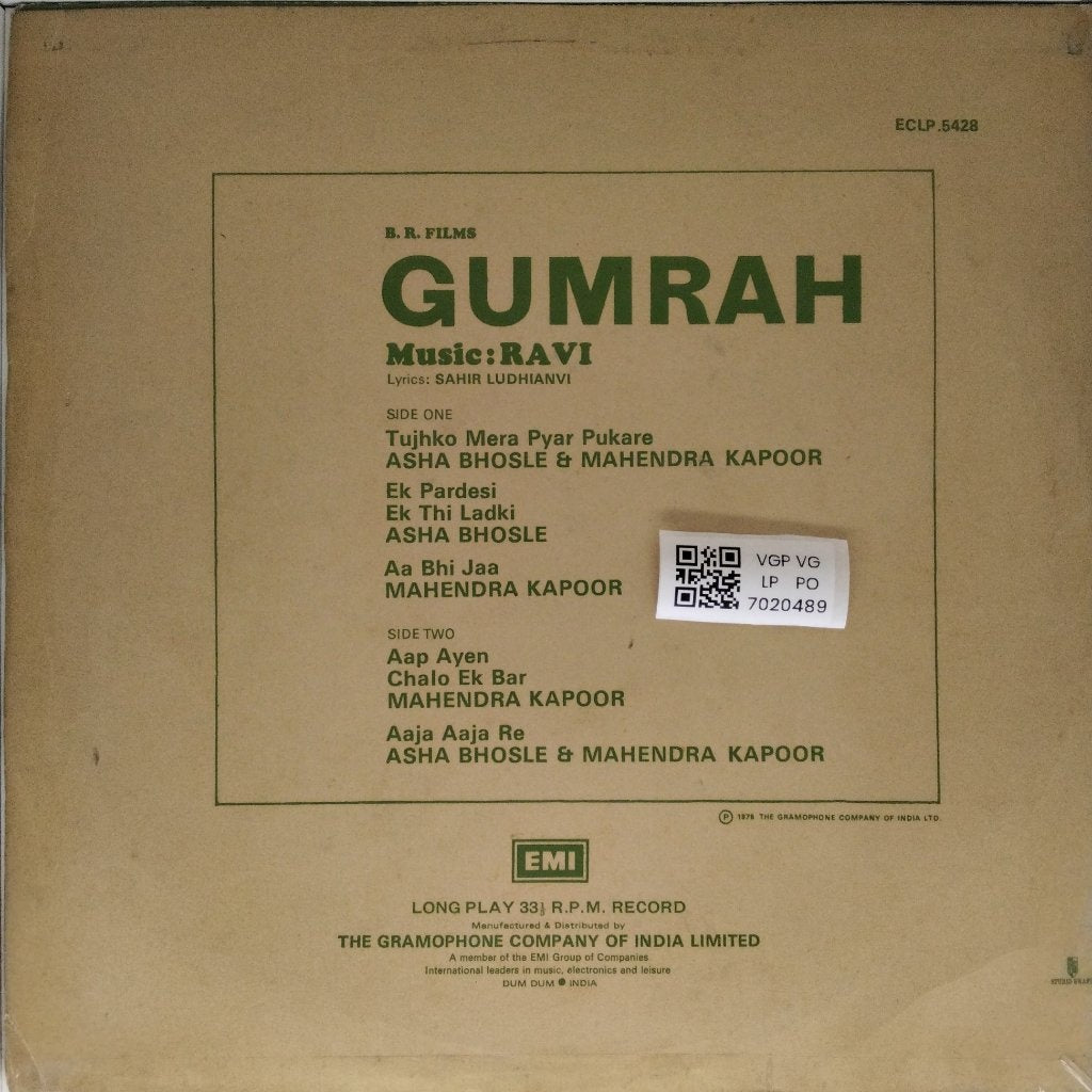 Ravi - Gumrah (Vinyl)