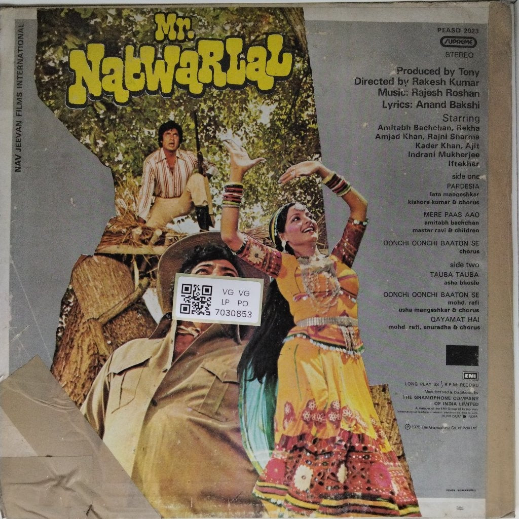 Rajesh Roshan - Mr. Natwarlal (Vinyl)