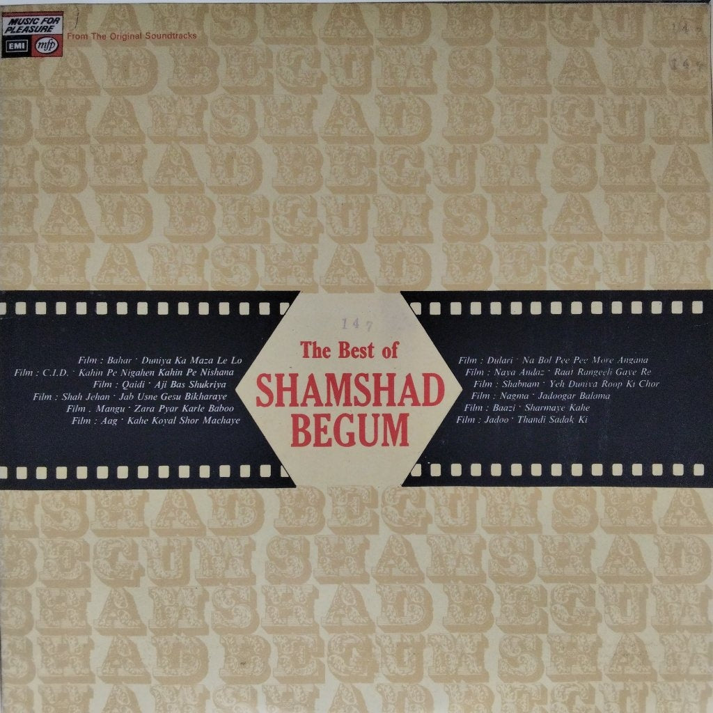 S. D. Burman, O. P. Nayyar, Naushad, Ram Ganguli - The Best of Shamshad Begum (Vinyl)