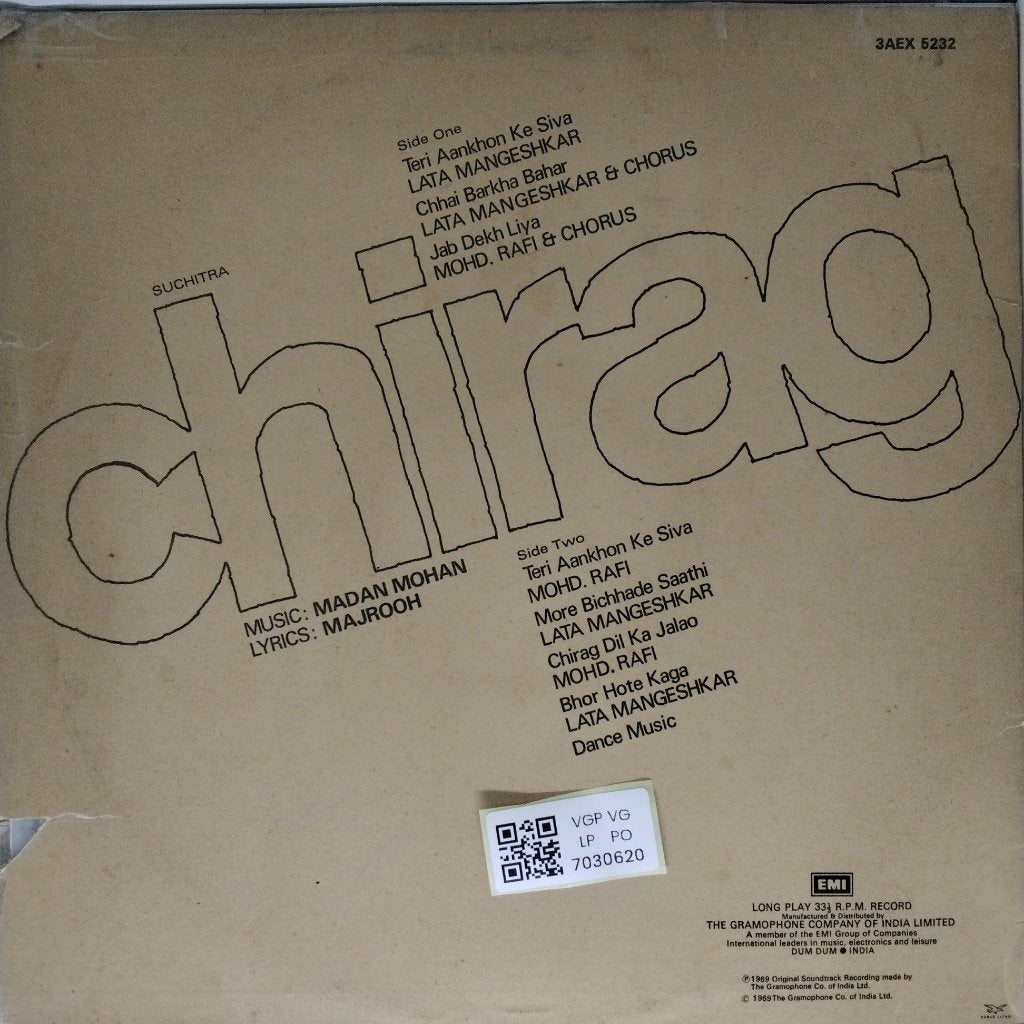 Madan Mohan - Chirag (Vinyl)