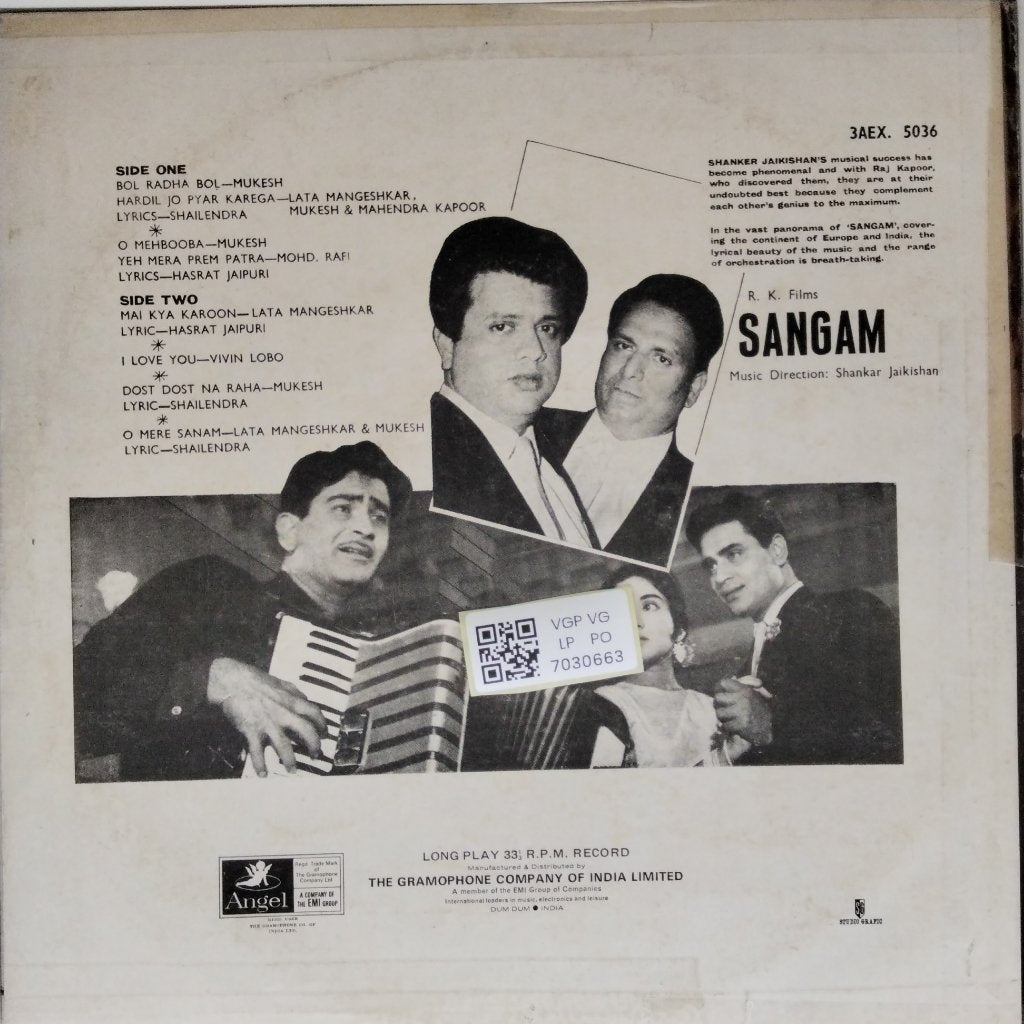 Shankar Jaikishan - Sangam (Vinyl)
