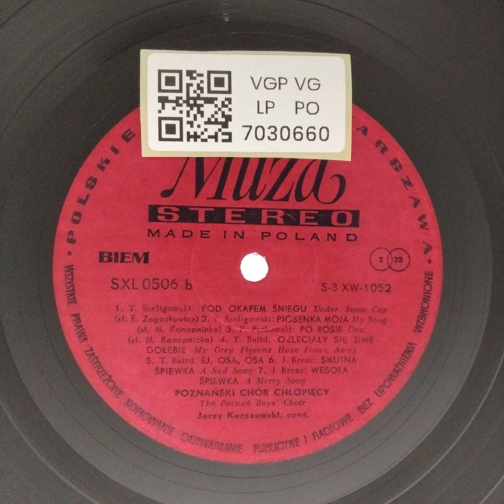 Poznański Chór Chłopięcy - The Poznań Boys' Choir (Vinyl)