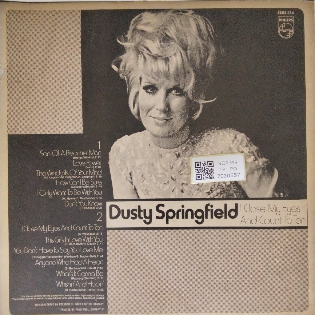 Dusty Springfield - I Close My Eyes And Count To Ten (Vinyl)