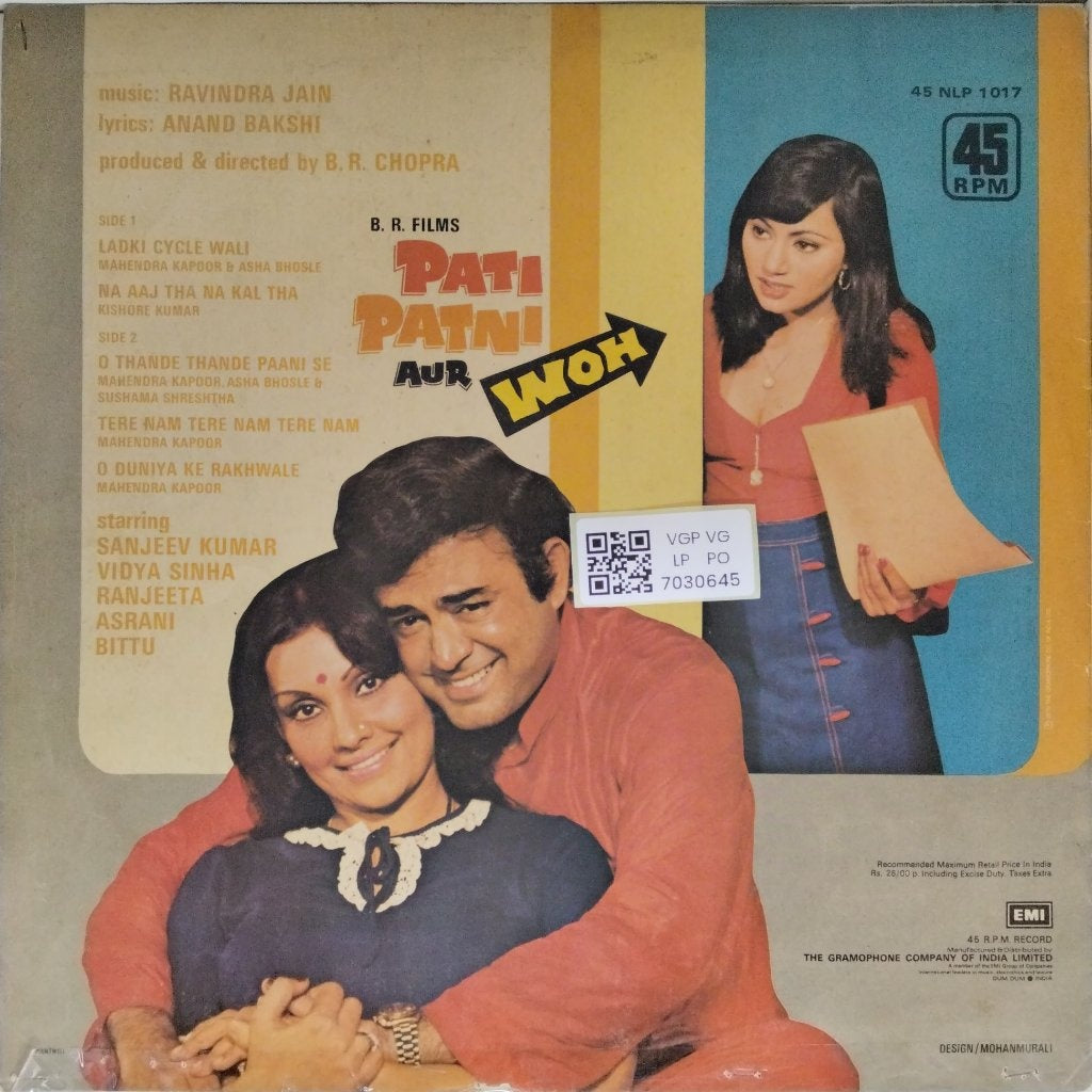 Ravindra Jain - Pati Patni Aur Woh (Vinyl)