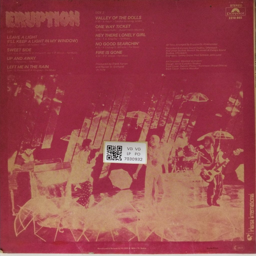Eruption - Leave a Light (Vinyl)