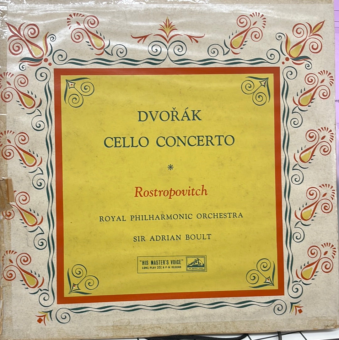 Mstislav Rostropovich, AntonÃ­n DvoÅ™Ã¡k, Sir Adrian Boult, Royal Philharmonic Orchestra, The - Cello Concerto (Vinyl)