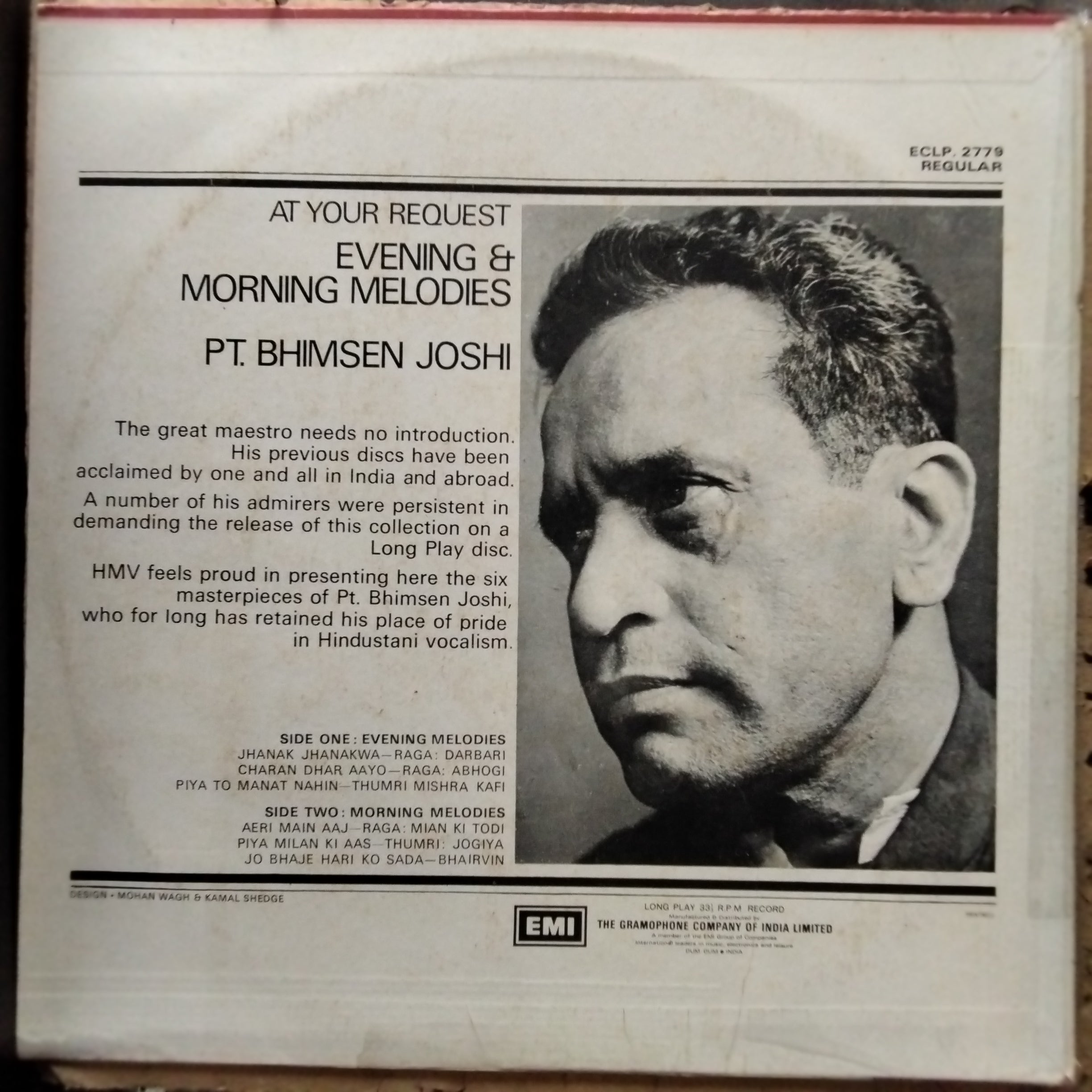 Bhimsen Joshi - Evening & Morning Melodies (Vinyl)