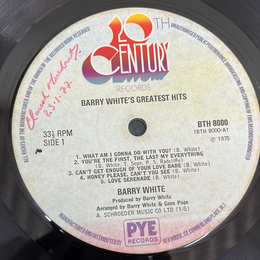 Barry White - Greatest Hits (Vinyl)