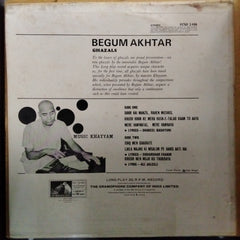 Begum Akhtar  - Ghazals (Vinyl)