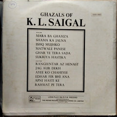 K. L. Saigal  - Ghazals Of K. L. Saigal (Vinyl)
