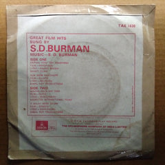 S. D. Burman  - Great Film Hits - Sung By (45-RPM)