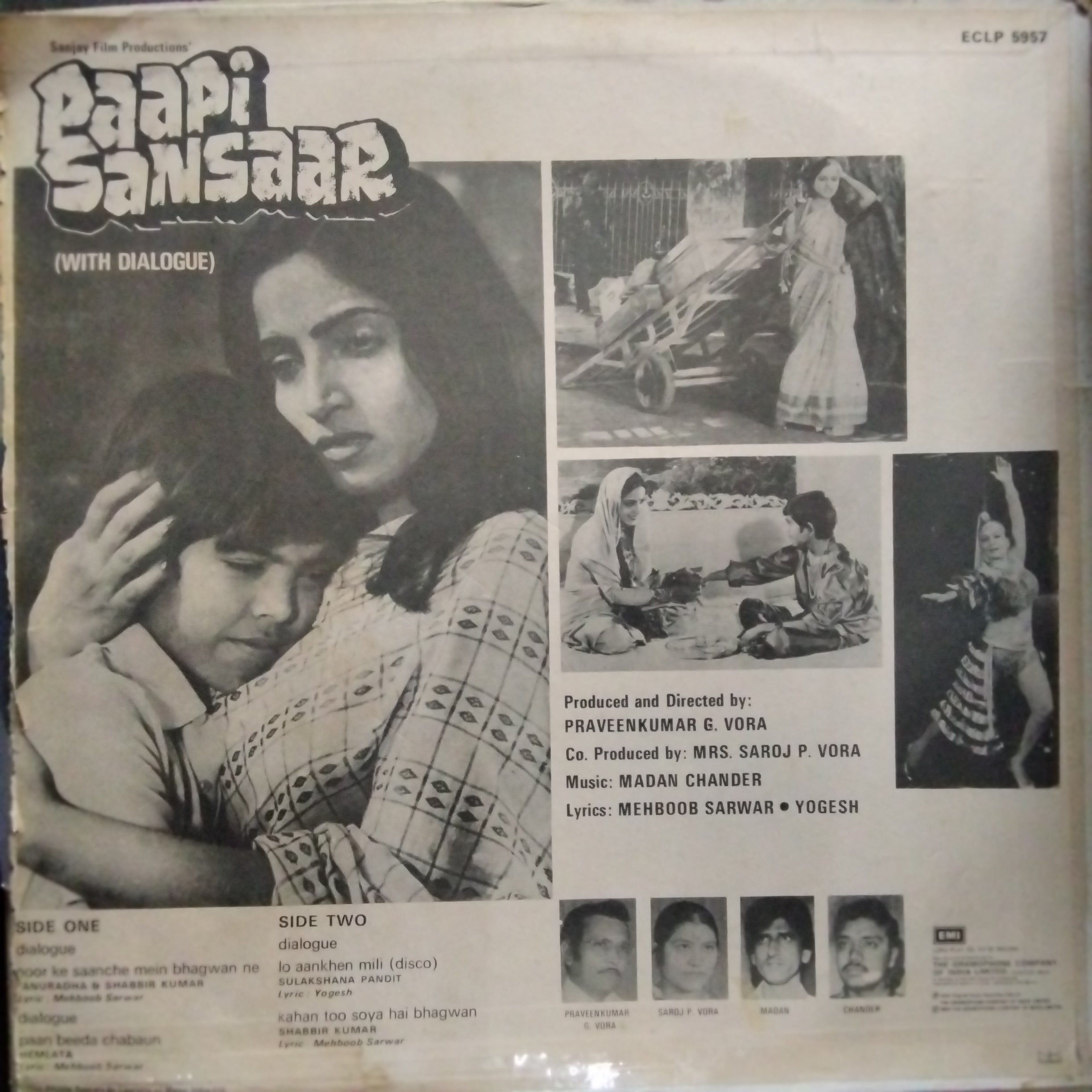 Madan Chander - Paapi Sansaar (With Dialogue) (Vinyl)