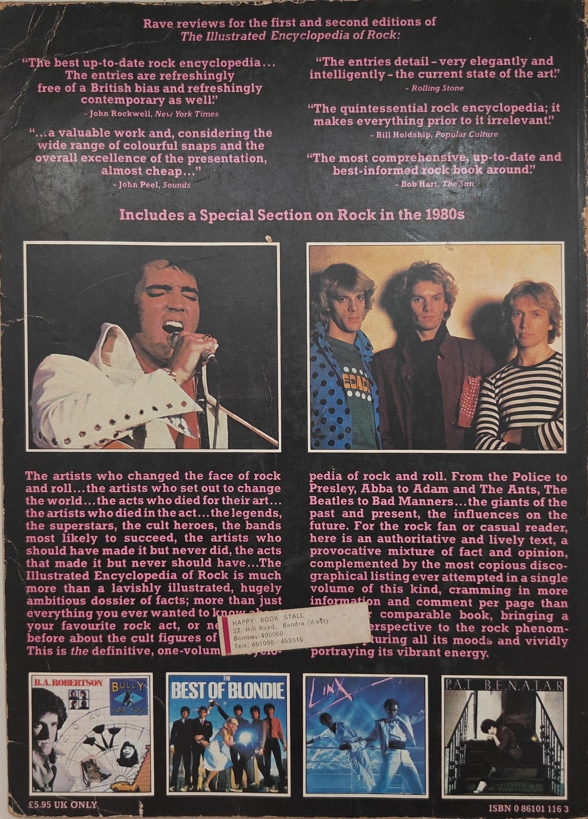 Cover (back) - The Illustrated Encyclopedia of Rock