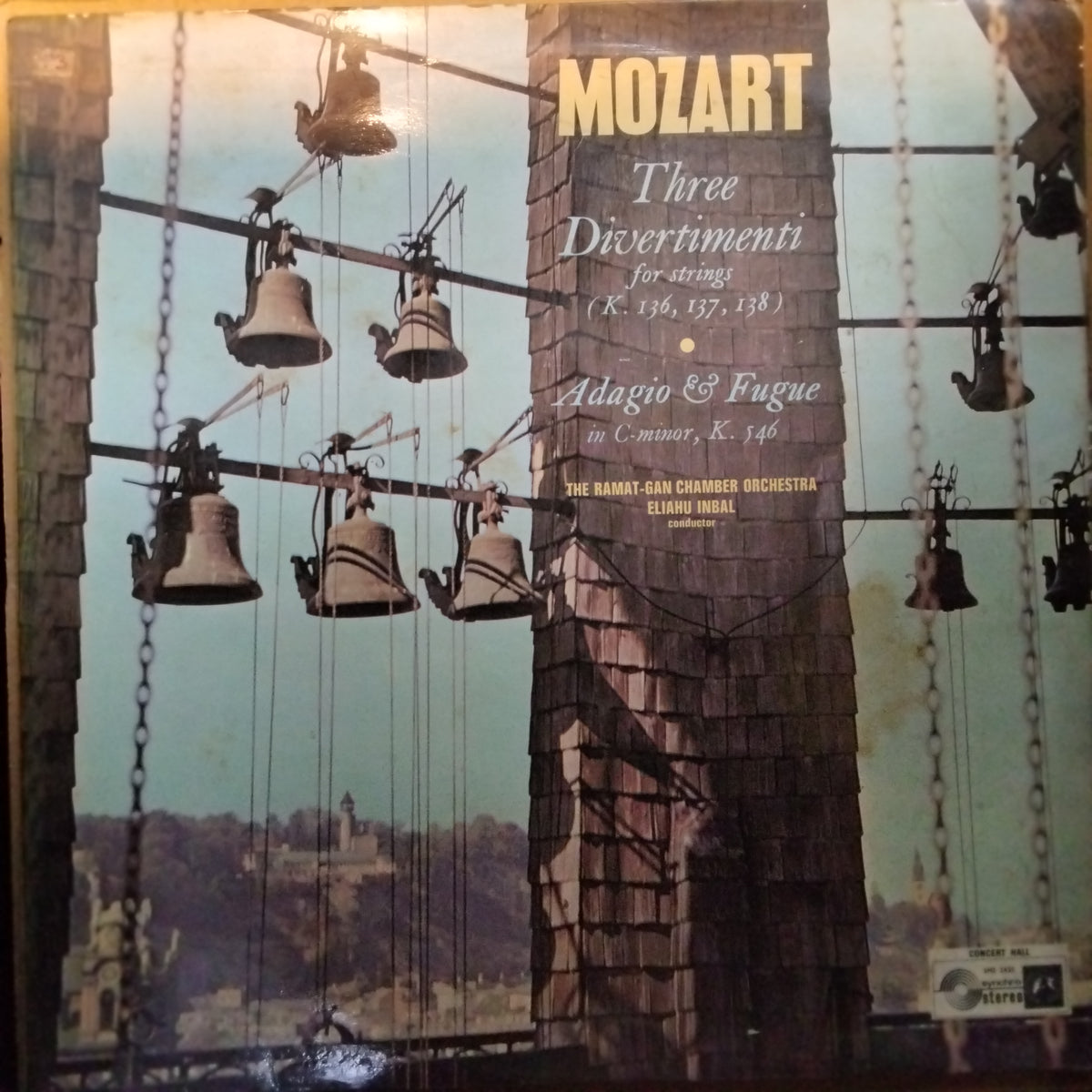 Mozart*, Orchestre De Chambre Ramat-Gan* Direction Eliahu Inbal  - Three Divertimenti For Strings / Adagio & Fugue (Vinyl)