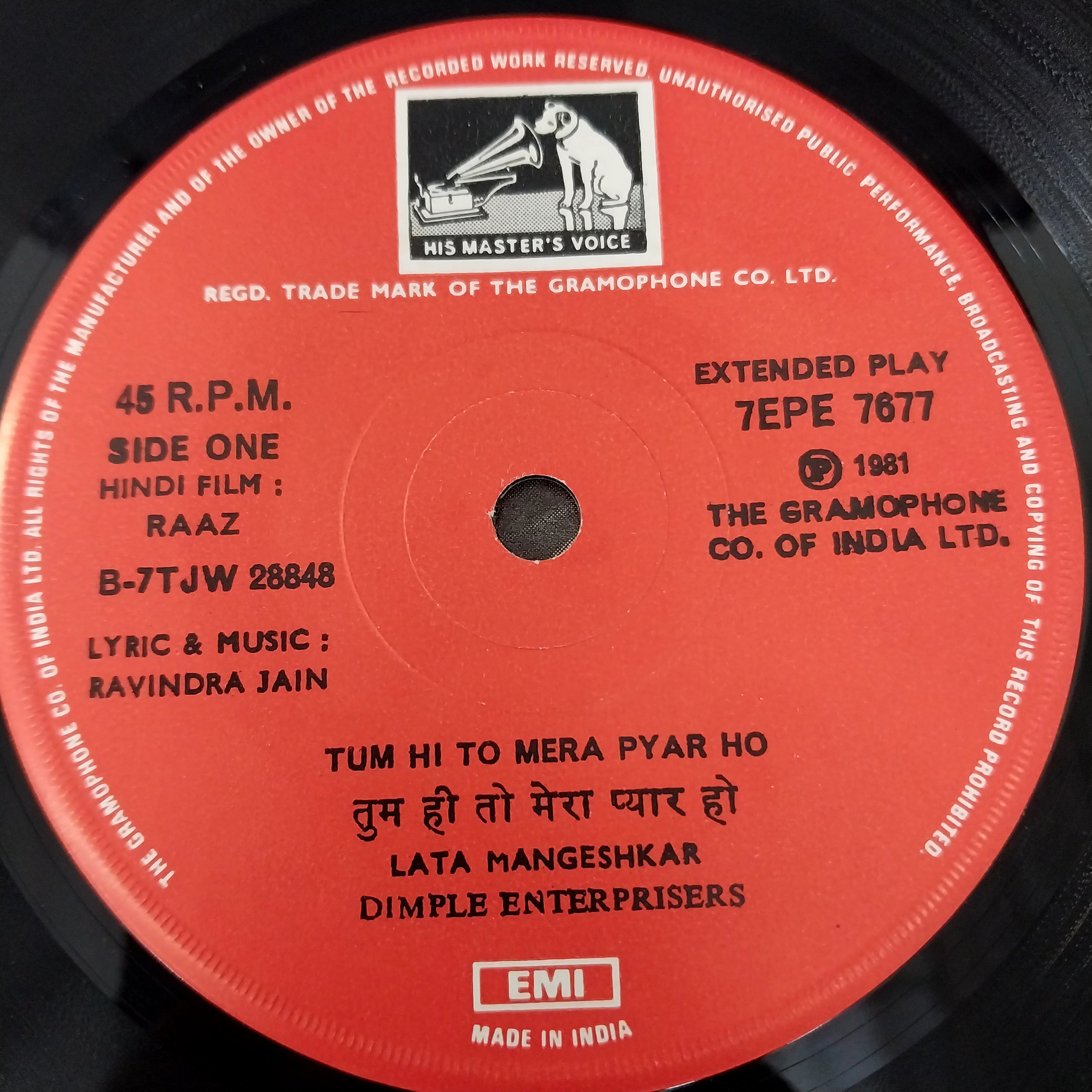 Ravindra Jain - Raaz (45-RPM)