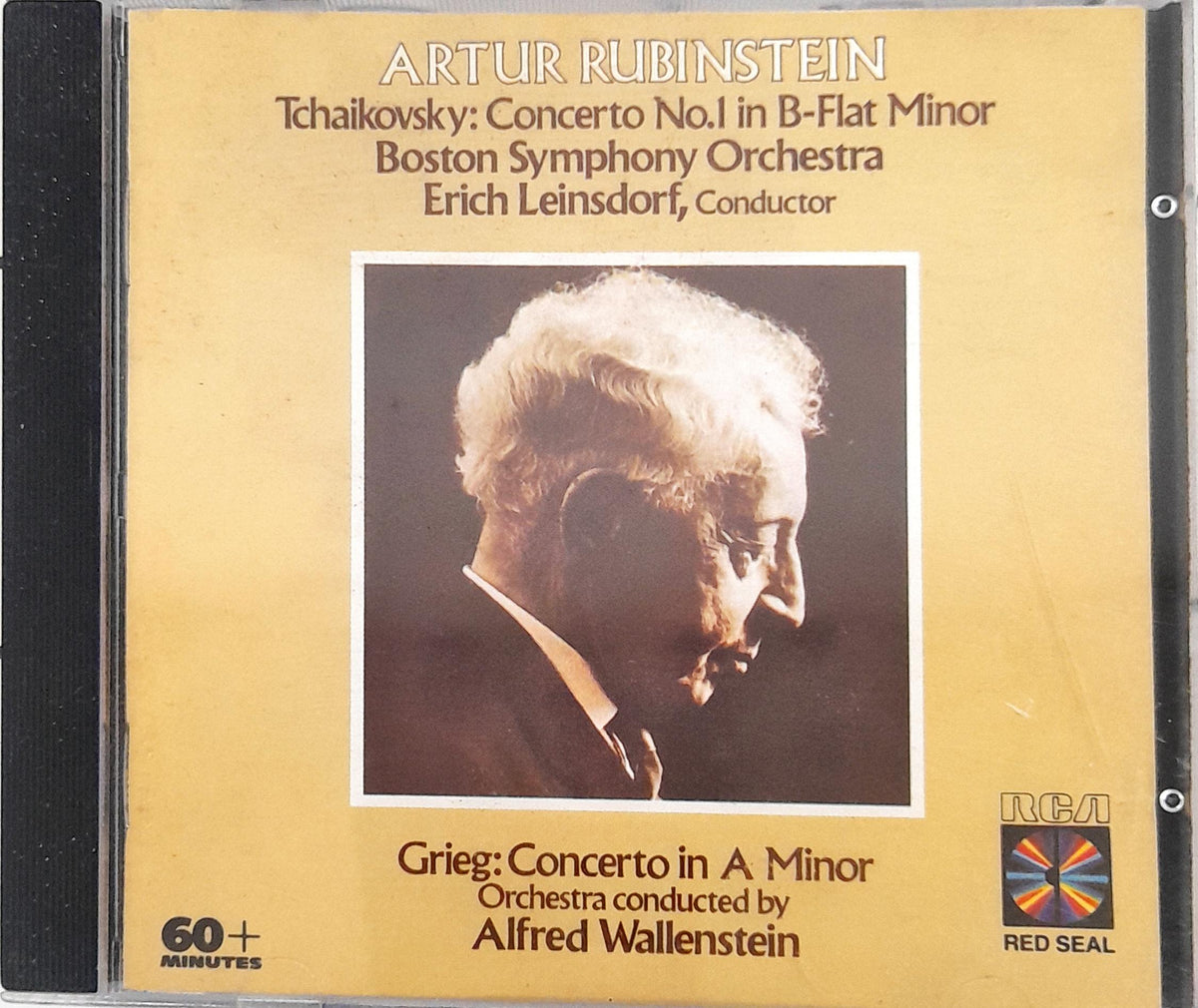 Pyotr Ilyich Tchaikovsky · Edvard Grieg · Arthur Rubinstein · Boston Symphony Orchestra · Erich Leinsdorf · Alfred Wallenstein - Concerto No. 1 In B-Flat Minor / Concerto in A Minor (CD)