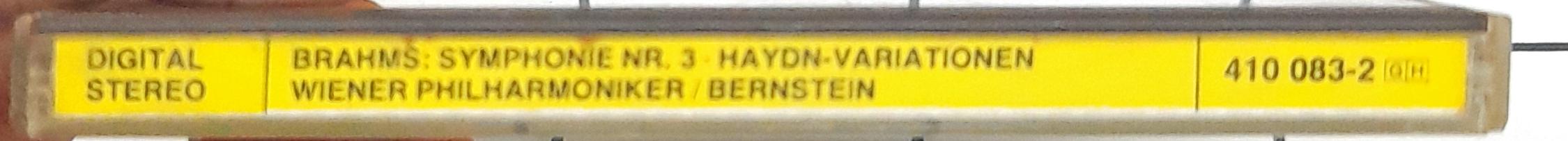 Johannes Brahms - Wiener Philharmoniker, Leonard Bernstein - Symphonie No.3 / Haydn-Variationen (CD)